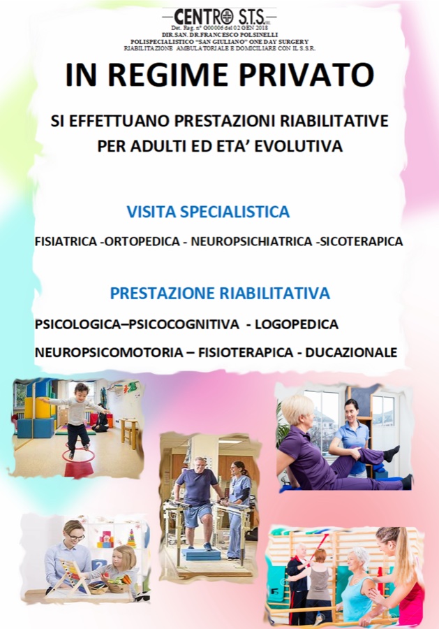 Volantino Riabilitazione in Regime Privato — Centro STS